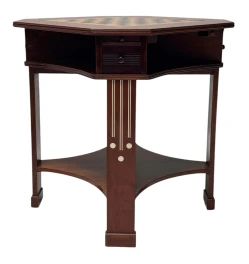 Vienna Secession Chess Table or Game Table, 1900s